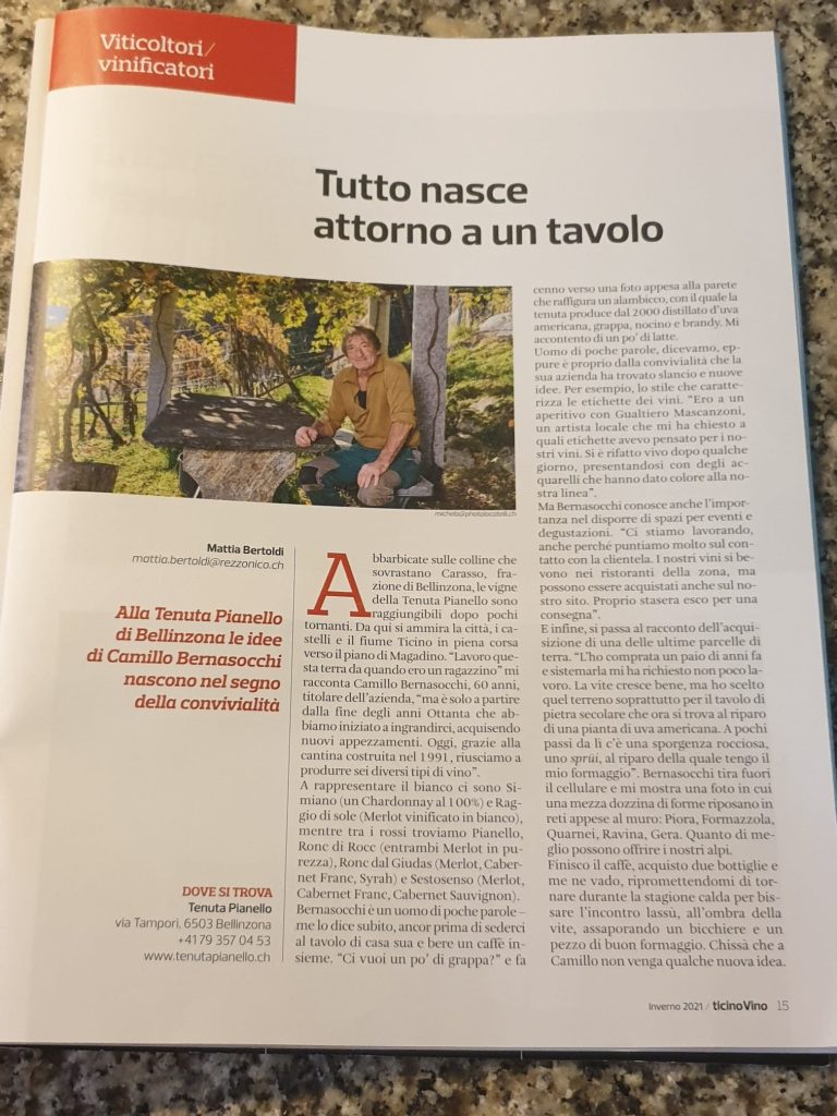 Tenuta Pianello - Vini e Distillati Carasso Bellinzona 9